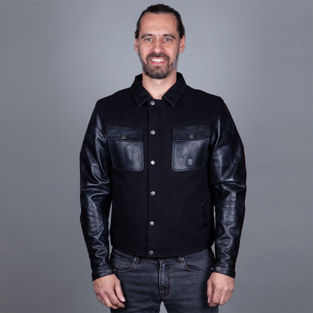 Helstons KANSAS Toile Aramide-Leather black-black