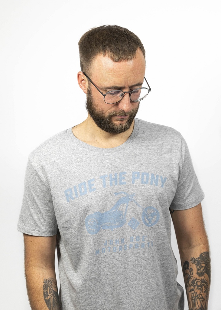 John Doe T-Shirt Ride The Pony Grey