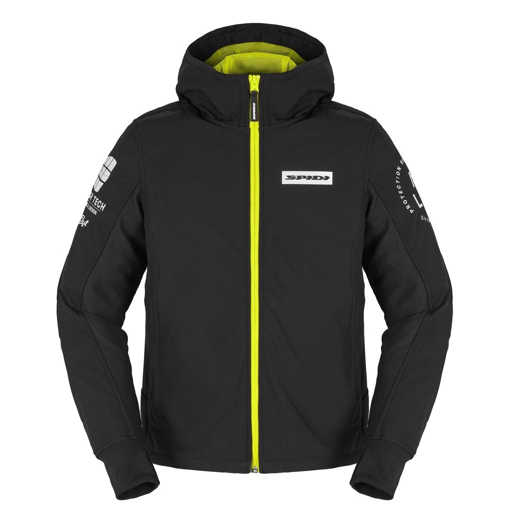 Spidi HOODIE ARMOR EVO Yellow fluo