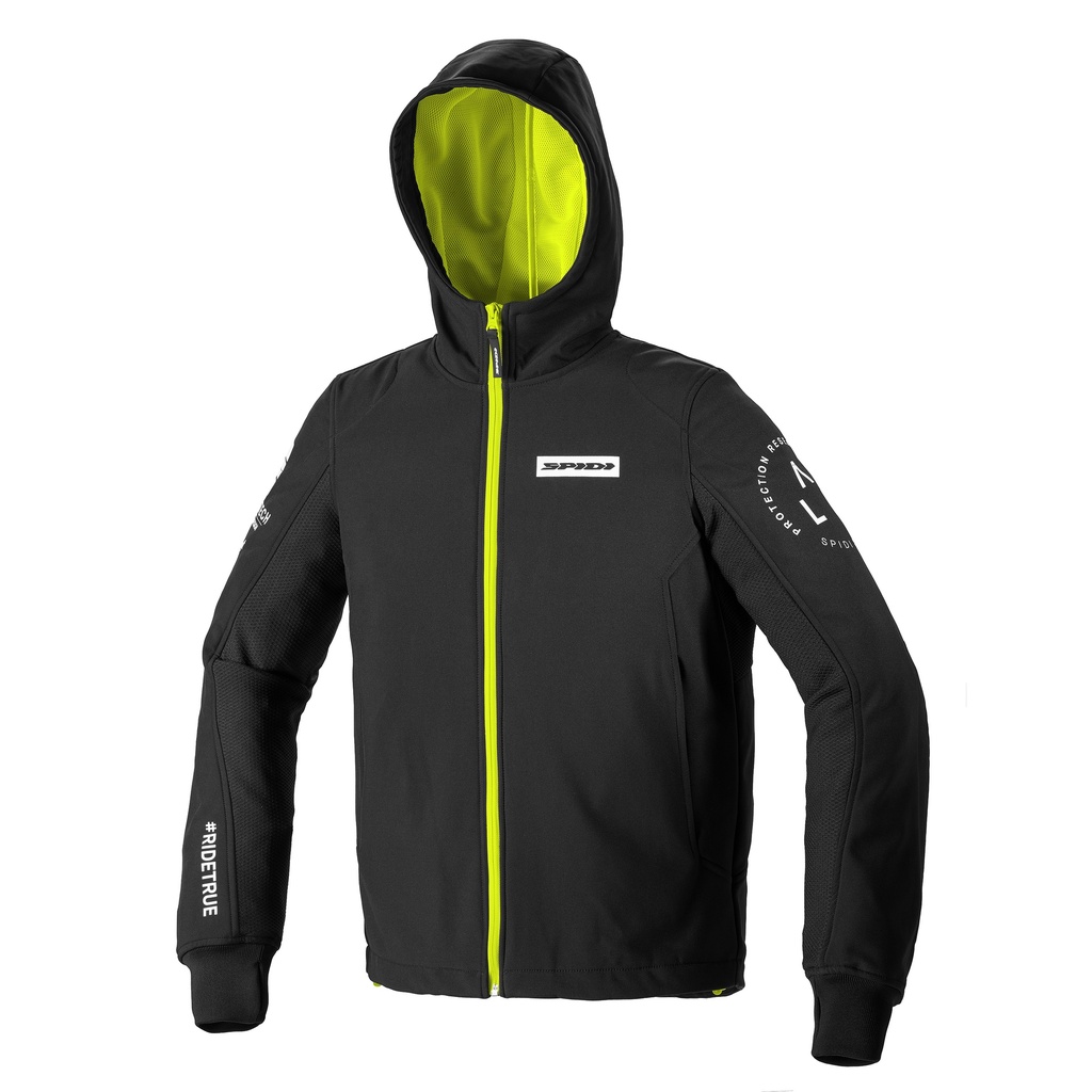 Spidi HOODIE ARMOR EVO Yellow fluo