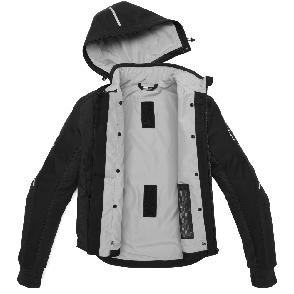 SPIDI HOODIE ARMOR H2OUT Black