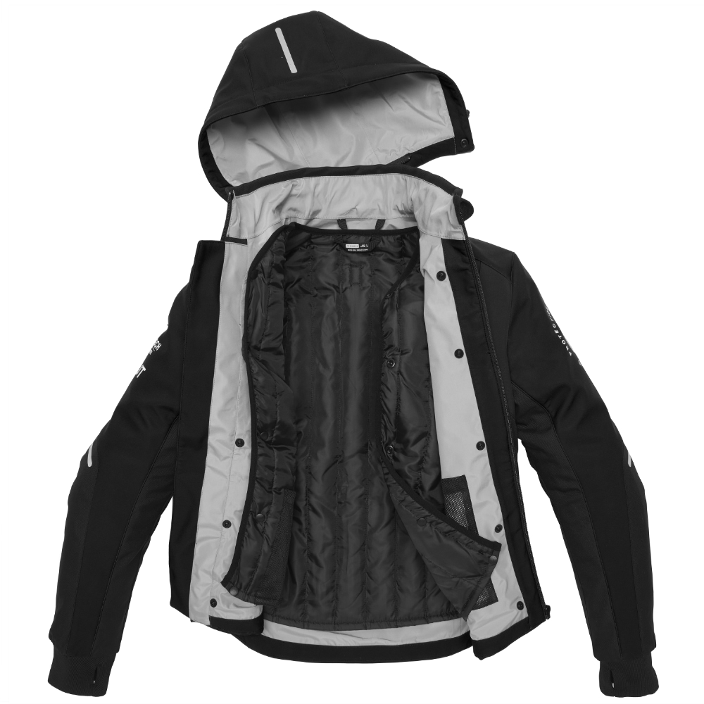 SPIDI HOODIE ARMOR H2OUT Black