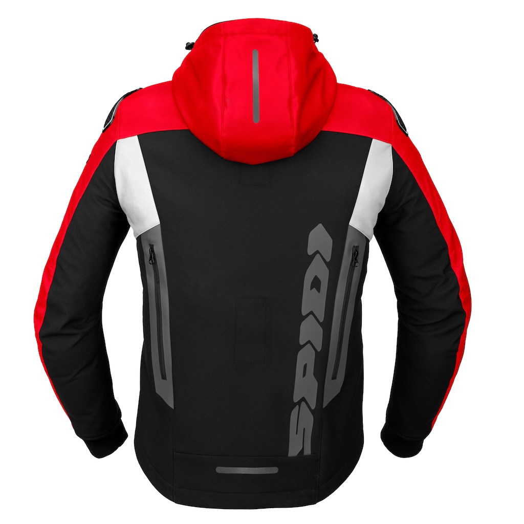 Spidi Hoodie Warrior Black/Red/White