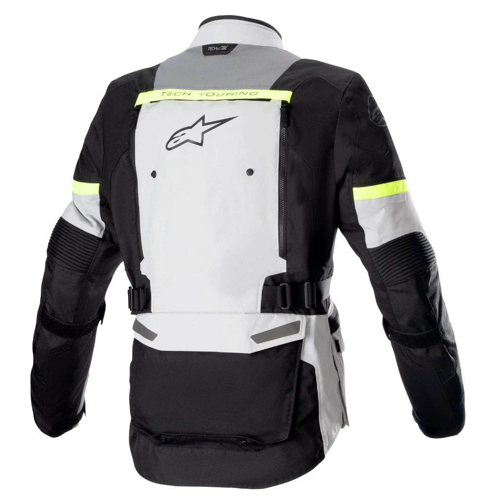 Alpinestars Bogota' Pro Drystar Jacket Ice Gray Dark Gray Yellow Fluo