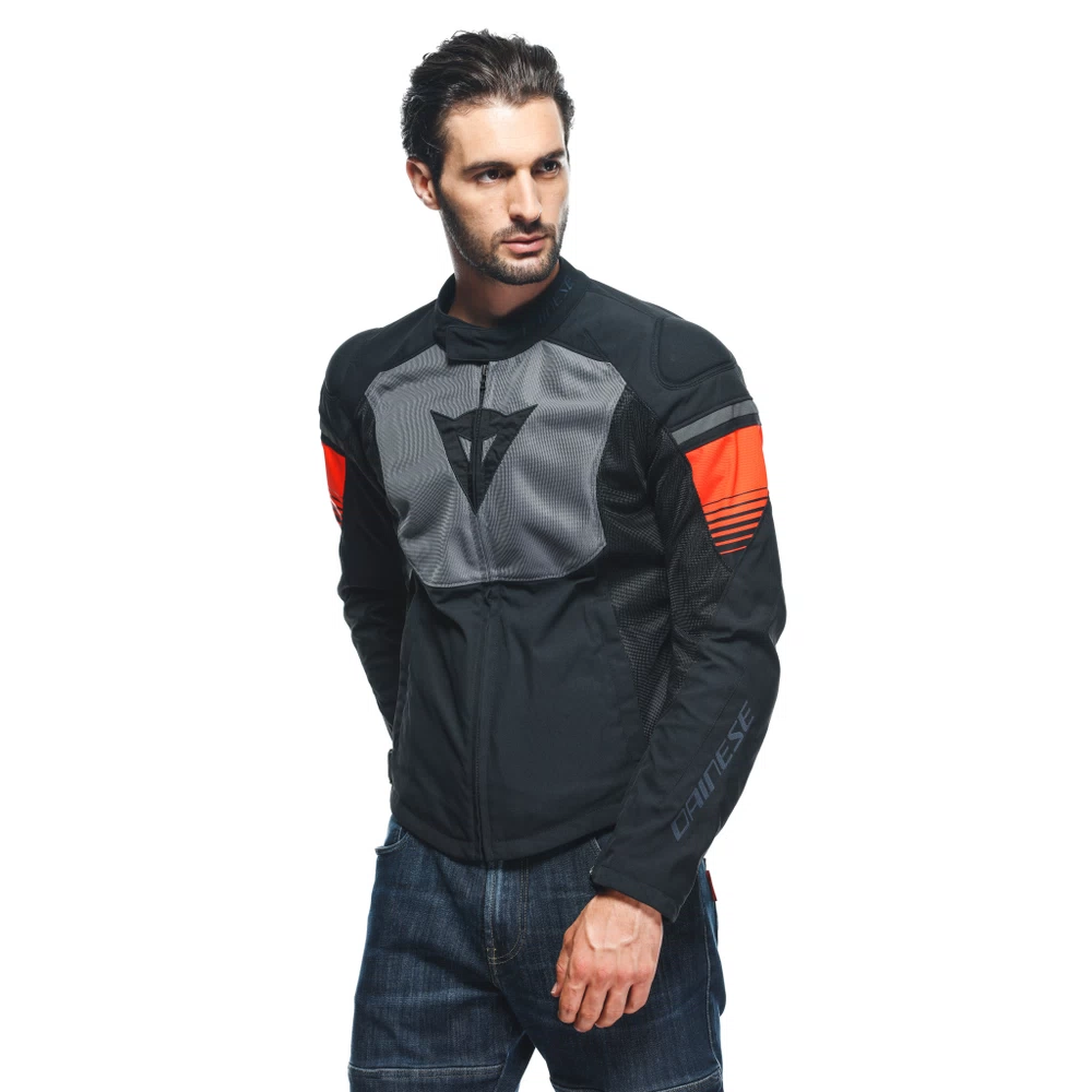 Dainese Air Fast Tex Jacket black/gray/fluo-red