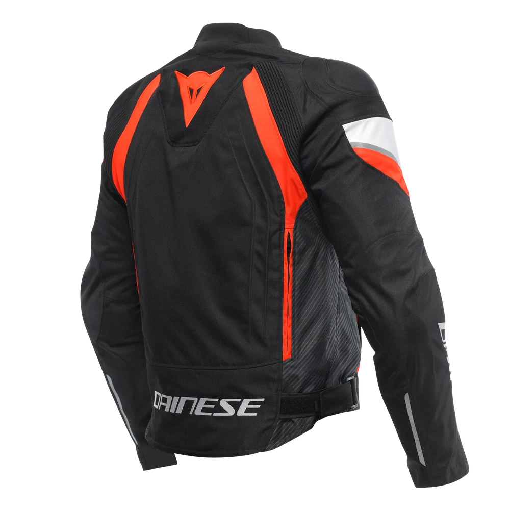 Dainese Avro 5 Tex Jacket black/red-fluo/white