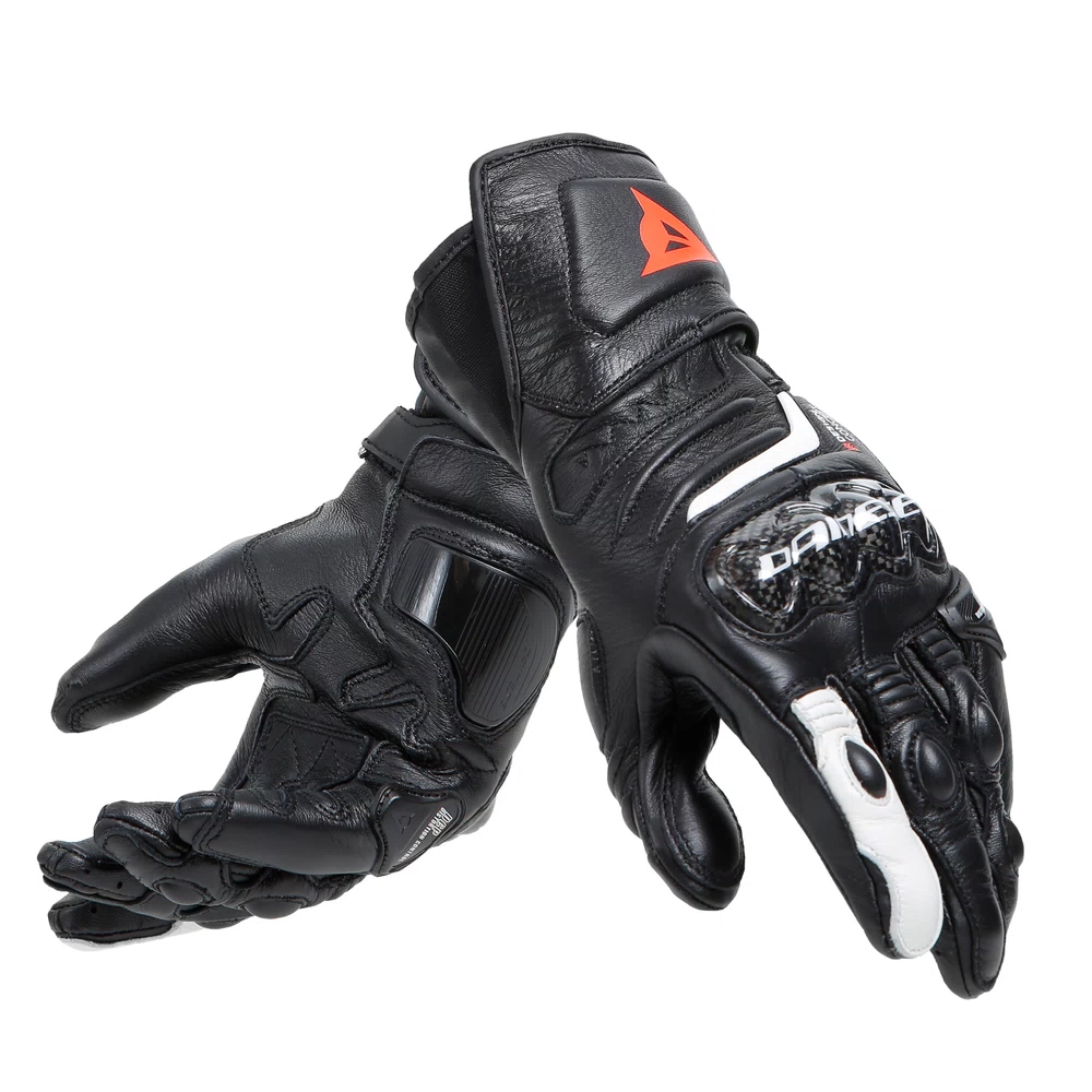 Dainese Carbon 4 Long Lady Leather Gloves black/black/white