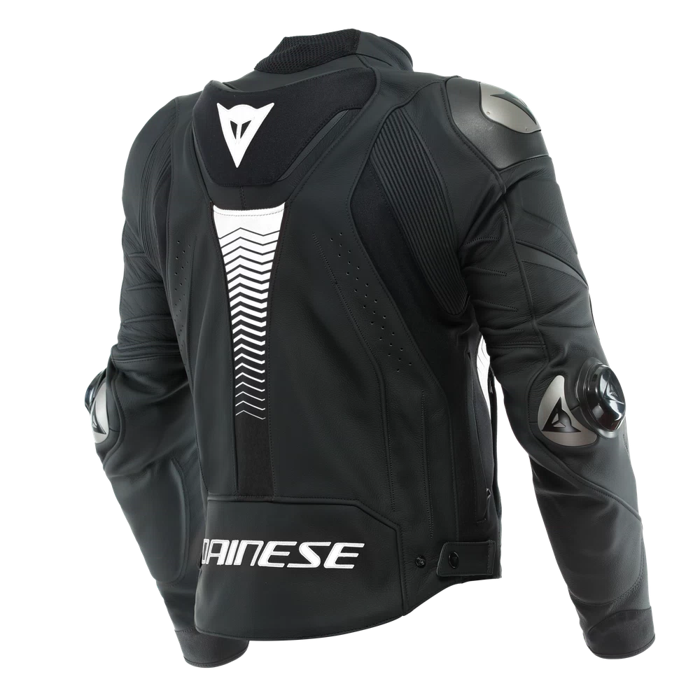 Dainese Super Speed 4 Leather Jacket black-matt/white