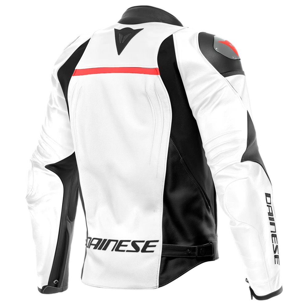 Dainese Racing 4 Leather Jacket white/black