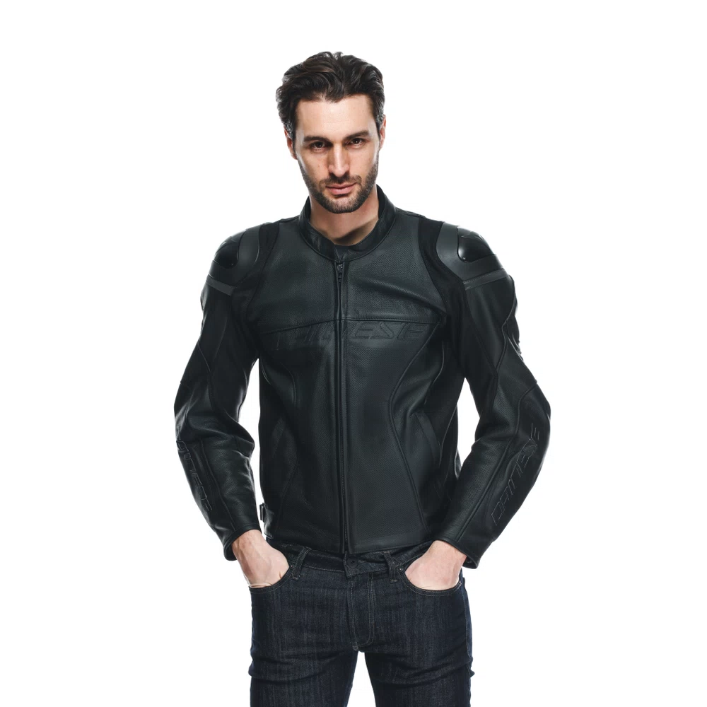 Dainese Racing 4 Leather Jacket Perf. black/black/black