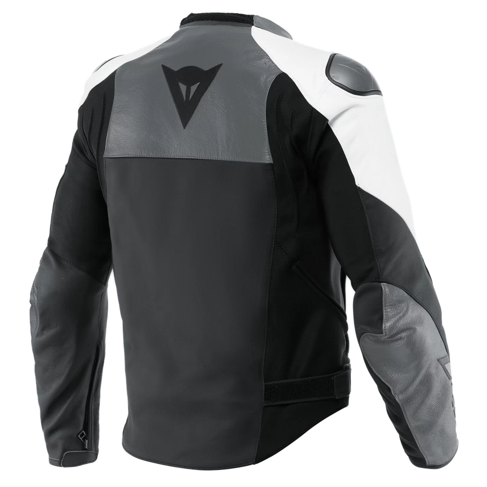 Dainese Sportiva Leather Jacket black-matt/anthracite/white