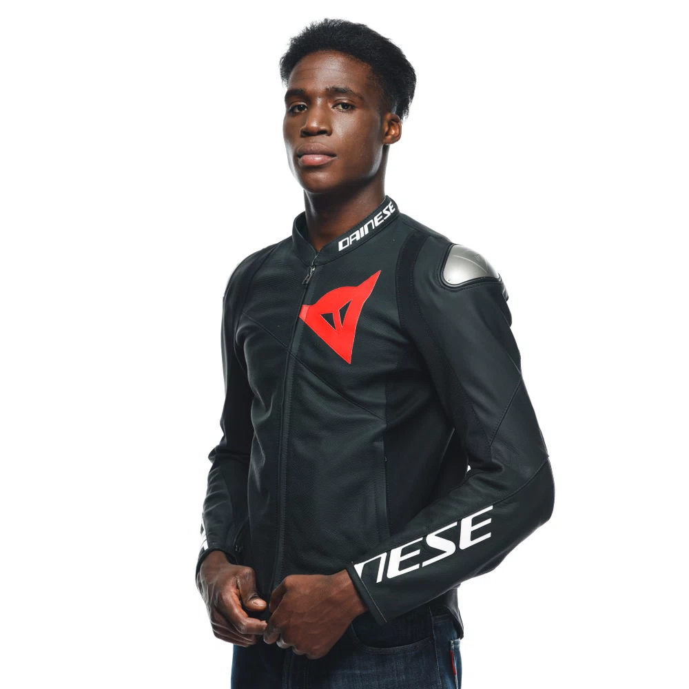 Dainese Sportiva Leather Jacket Perf. black-matt/black-matt/black-matt