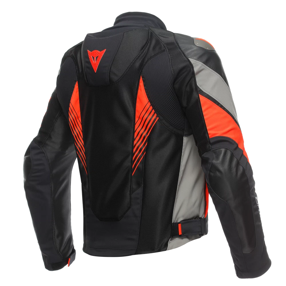 Dainese Super Rider 2 Absoluteshell™ Jacket black/dark-gull-gray/fluo-red