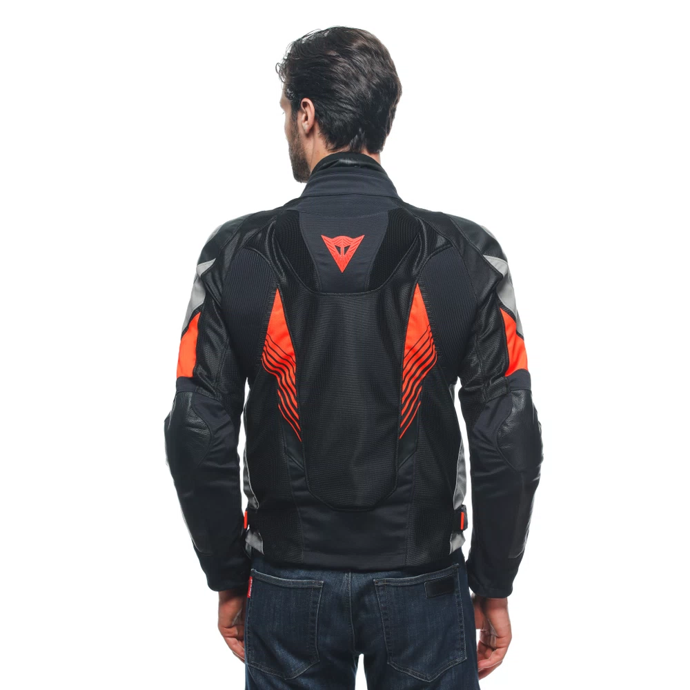 Dainese Super Rider 2 Absoluteshell™ Jacket black/dark-gull-gray/fluo-red