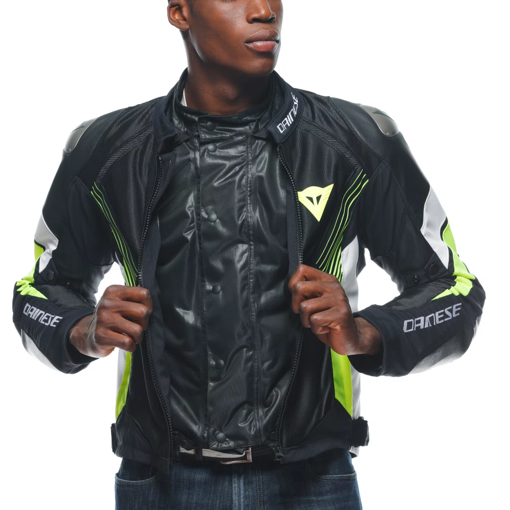 Dainese Super Rider 2 Absoluteshell™ Jacket black/white/fluo-yellow