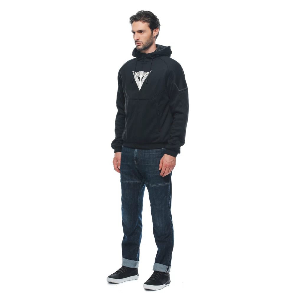 Dainese Daemon-X Safety Hoodie Full Zip black/black/white