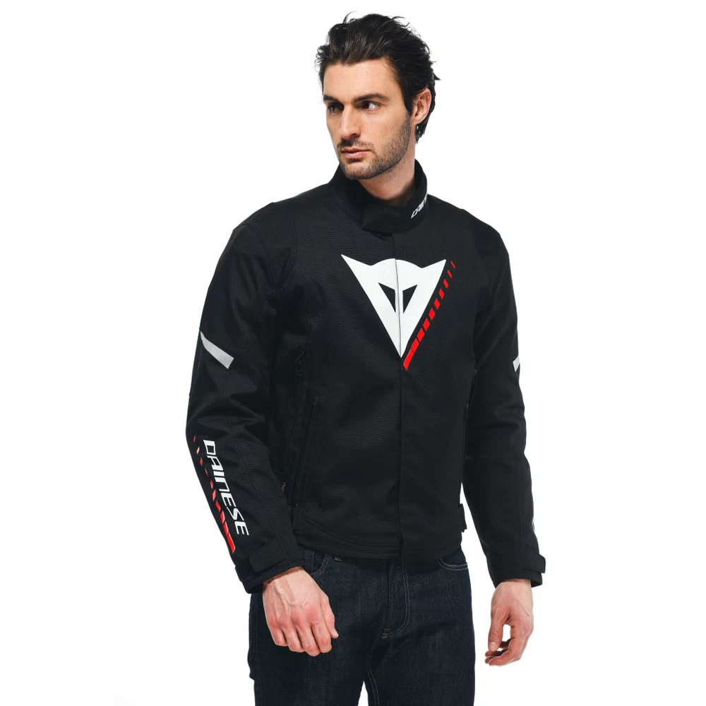 Dainese Veloce D-Dry® Jacket black/white/lava-red