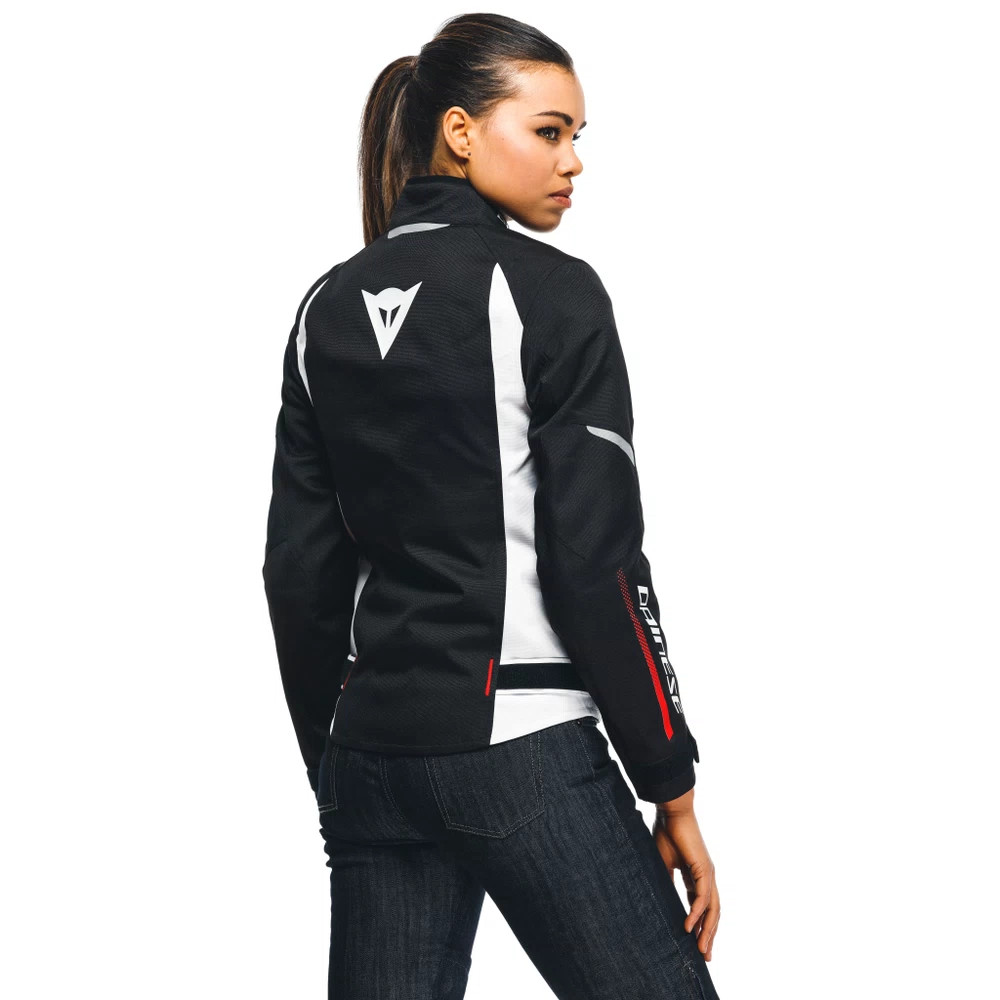 Dainese Veloce Lady D-Dry® Jacket black/white/lava-red