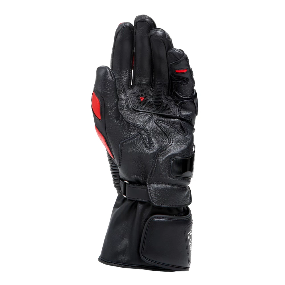 Dainese Druid 4 Leather Gloves black/lava-red/white