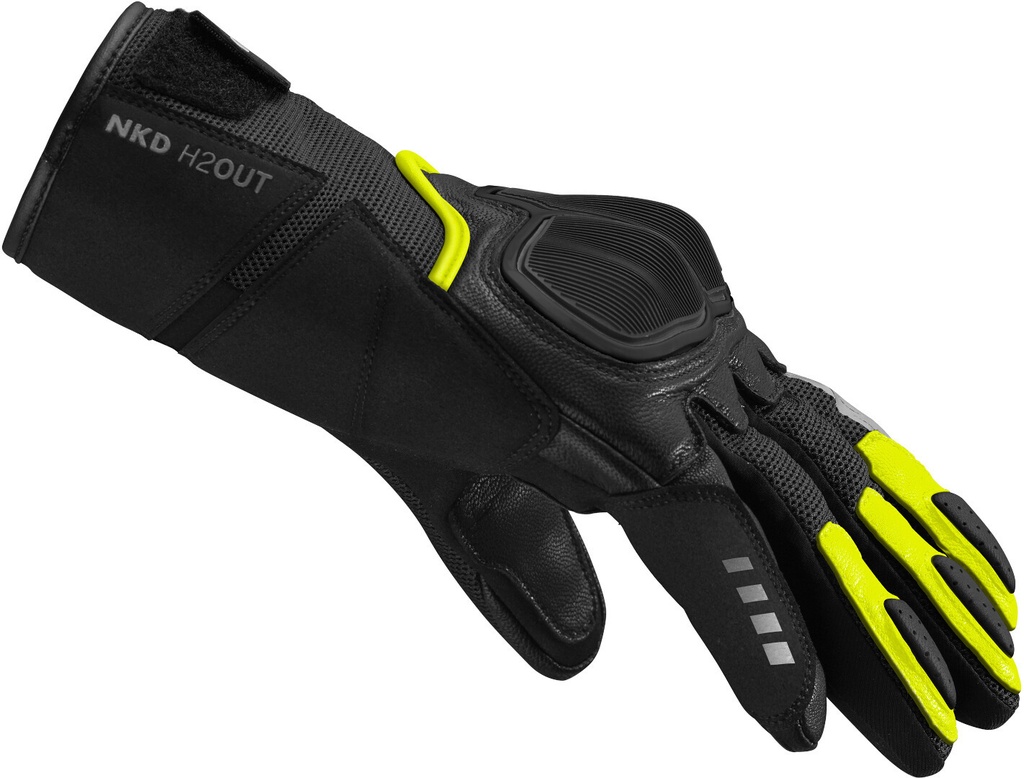 Spidi Nkd H2Out Gloves Yellow fluo