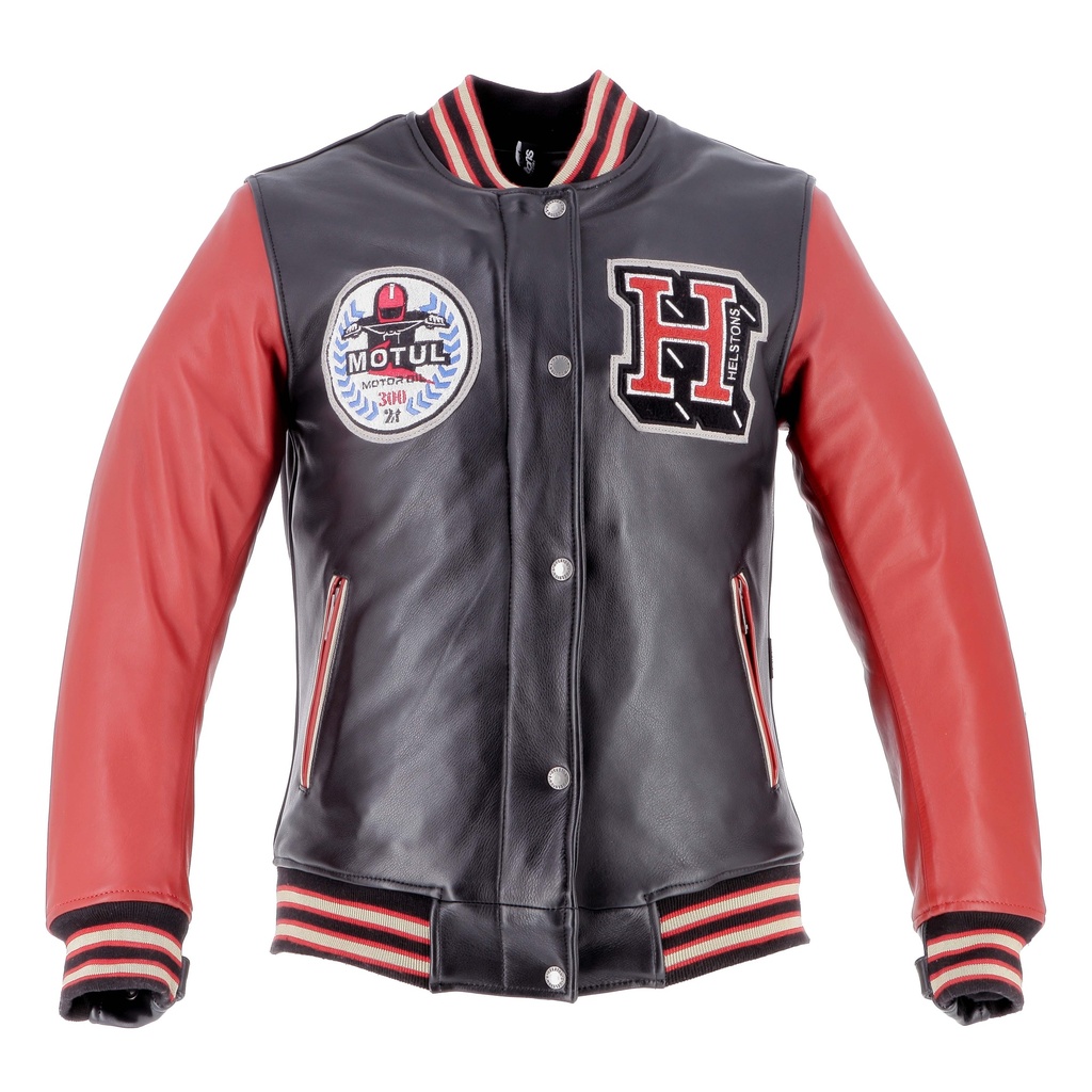 Helstons STUDENT Man Leather Rag black-red