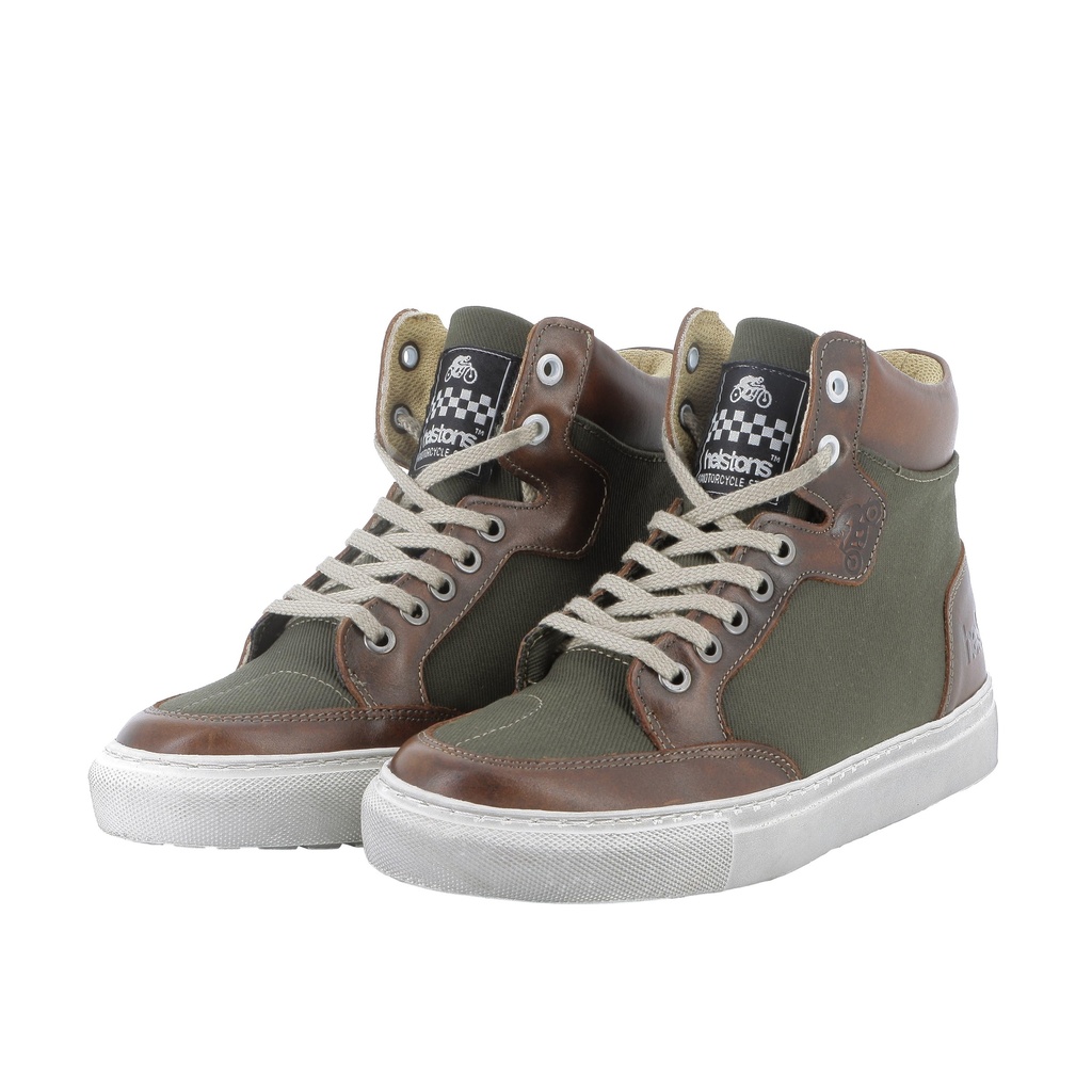 Helstons KOBE Toile Armalith-Leather khaki-brown old