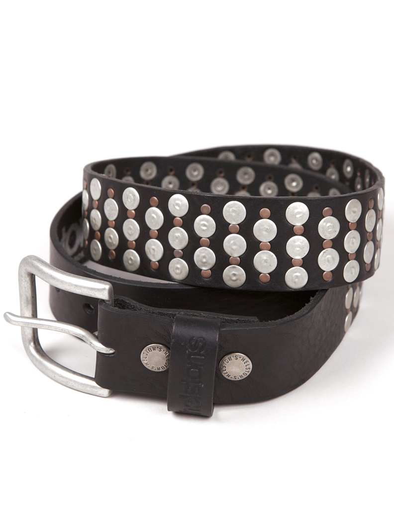 Helstons BELT ( CLOUTEE PINS) Leather black