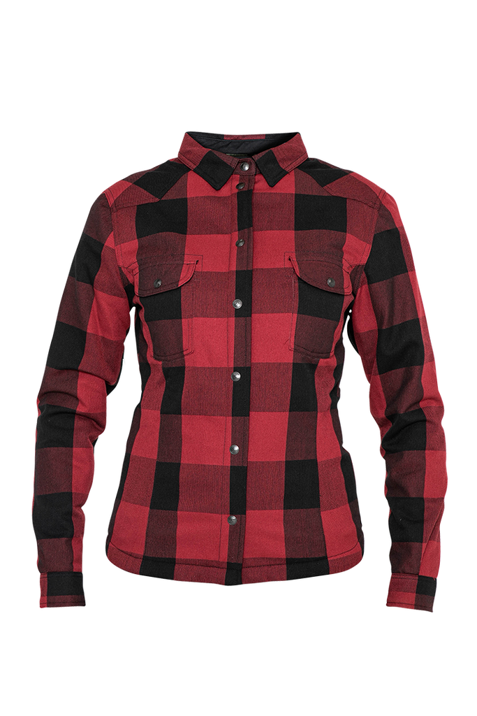 John Doe Motoshirt Women Black/Red