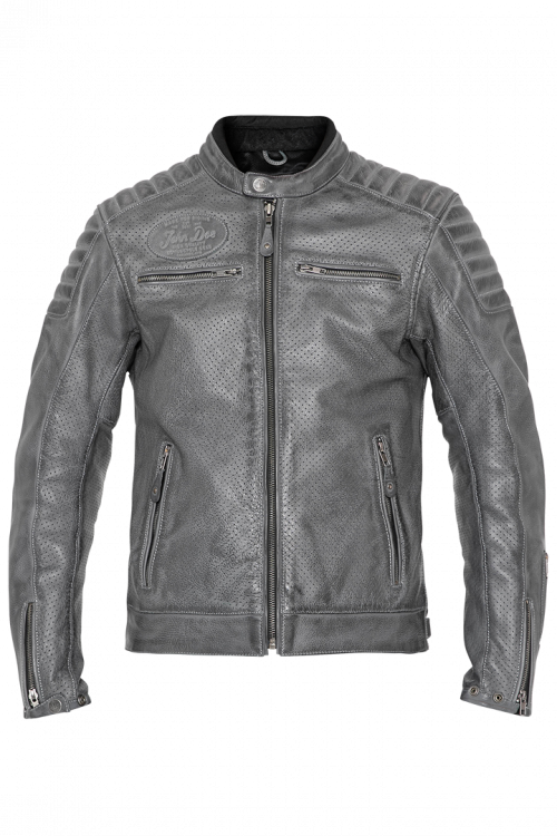 John Doe Leather Jacket Storm Grey