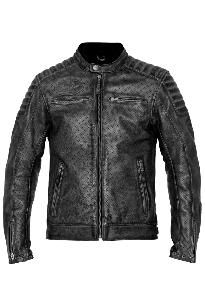 John Doe Leather Jacket Storm Black