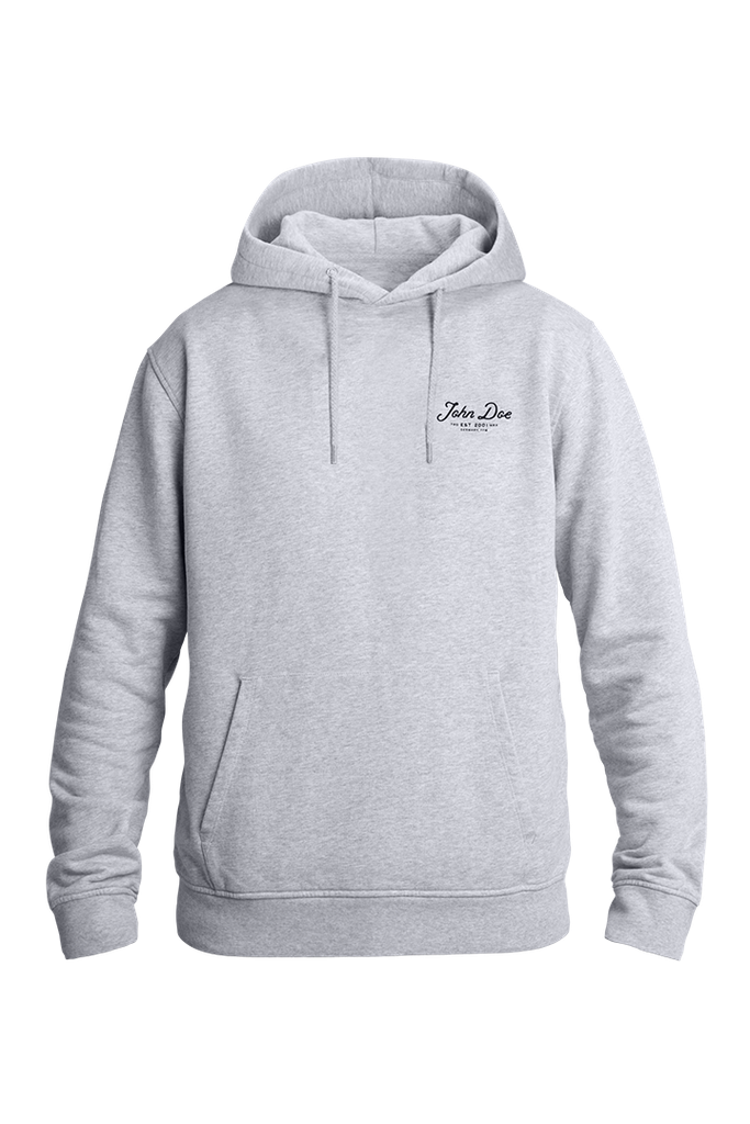 John Doe Hoodie JD Lettering Grey