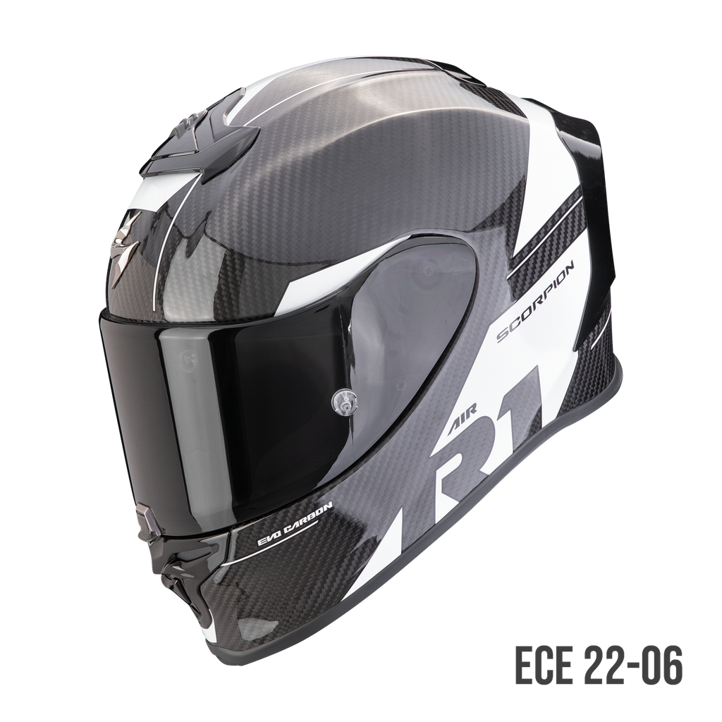 Scorpion Exo R1 Evo Carbon Air Rally Black-White