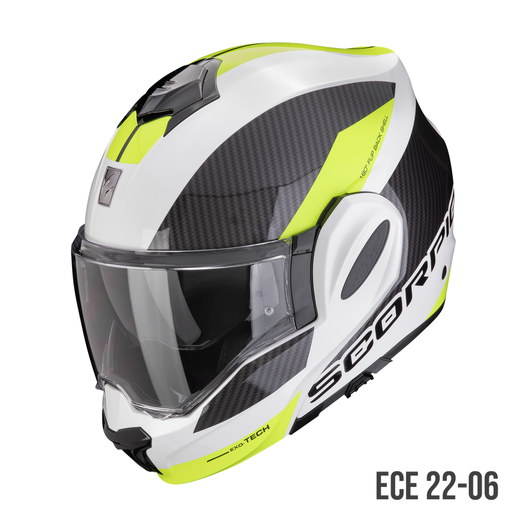 Scorpion EXO-TECH EVO TEAM White-Neon Yellow