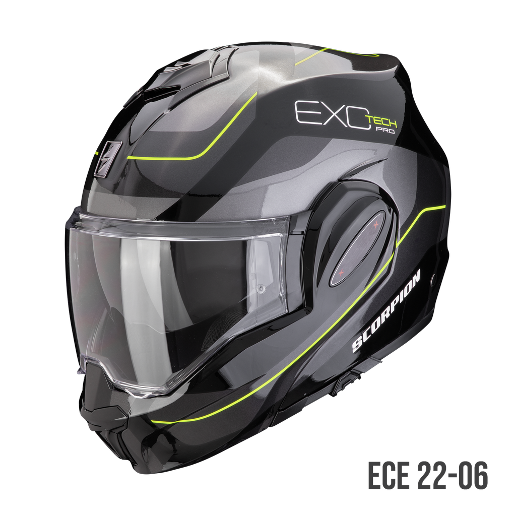 Scorpion EXO-TECH EVO PRO COMMUTA Black-Silver-Yellow