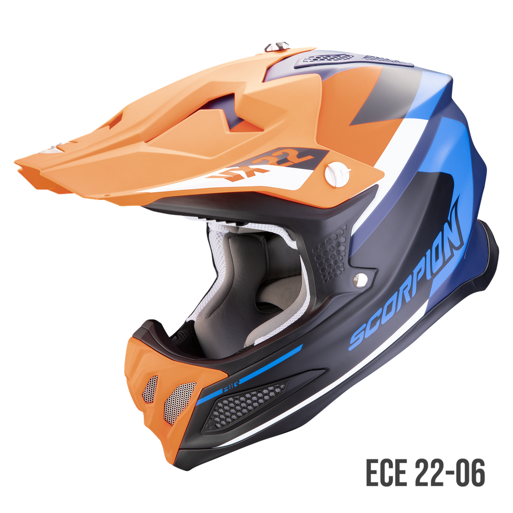 Scorpion VX 22 AIR BETA Matt Blue-Orange