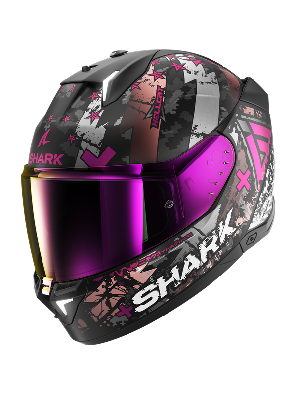 Shark Skwal I3 Hellcat Mat Black Chrom Purple