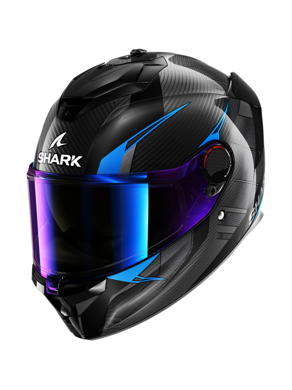 Shark Spartan Gt Pro Kultram Carbon Carbon Black Bleu