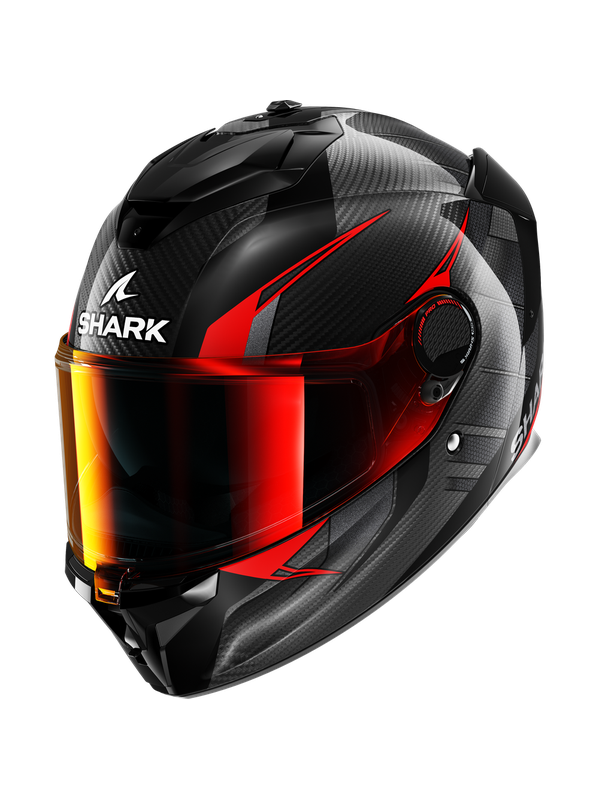 Shark Spartan Gt Pro Kultram Carbon Carbon Black Red