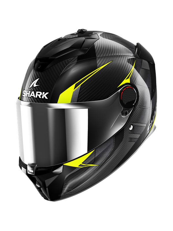 Shark Spartan Gt Pro Kultram Carbon Carbon Black Yellow