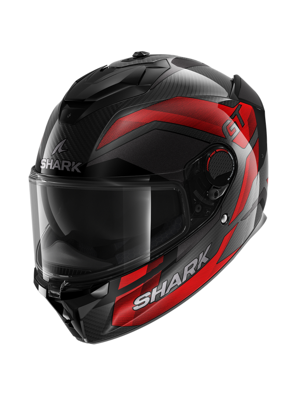 Shark Spartan Gt Pro Ritmo Carbon Carbon Red Chrom