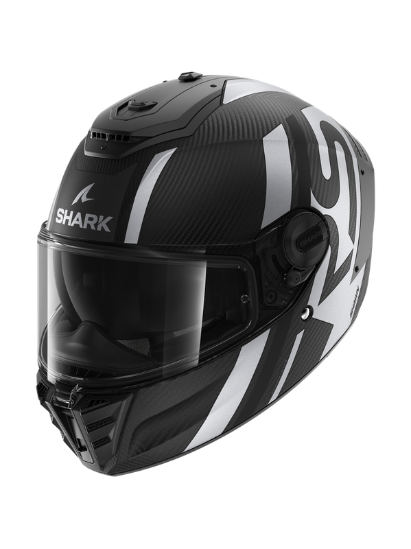 Shark SPARTAN RS CARBON SHAWN Mat Carbon Black Silver