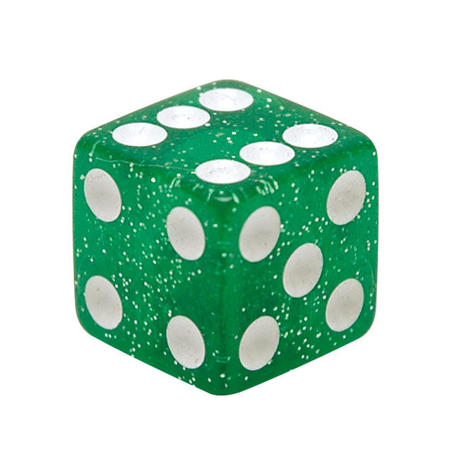 TRIK TOPZ Dice Glitter Green