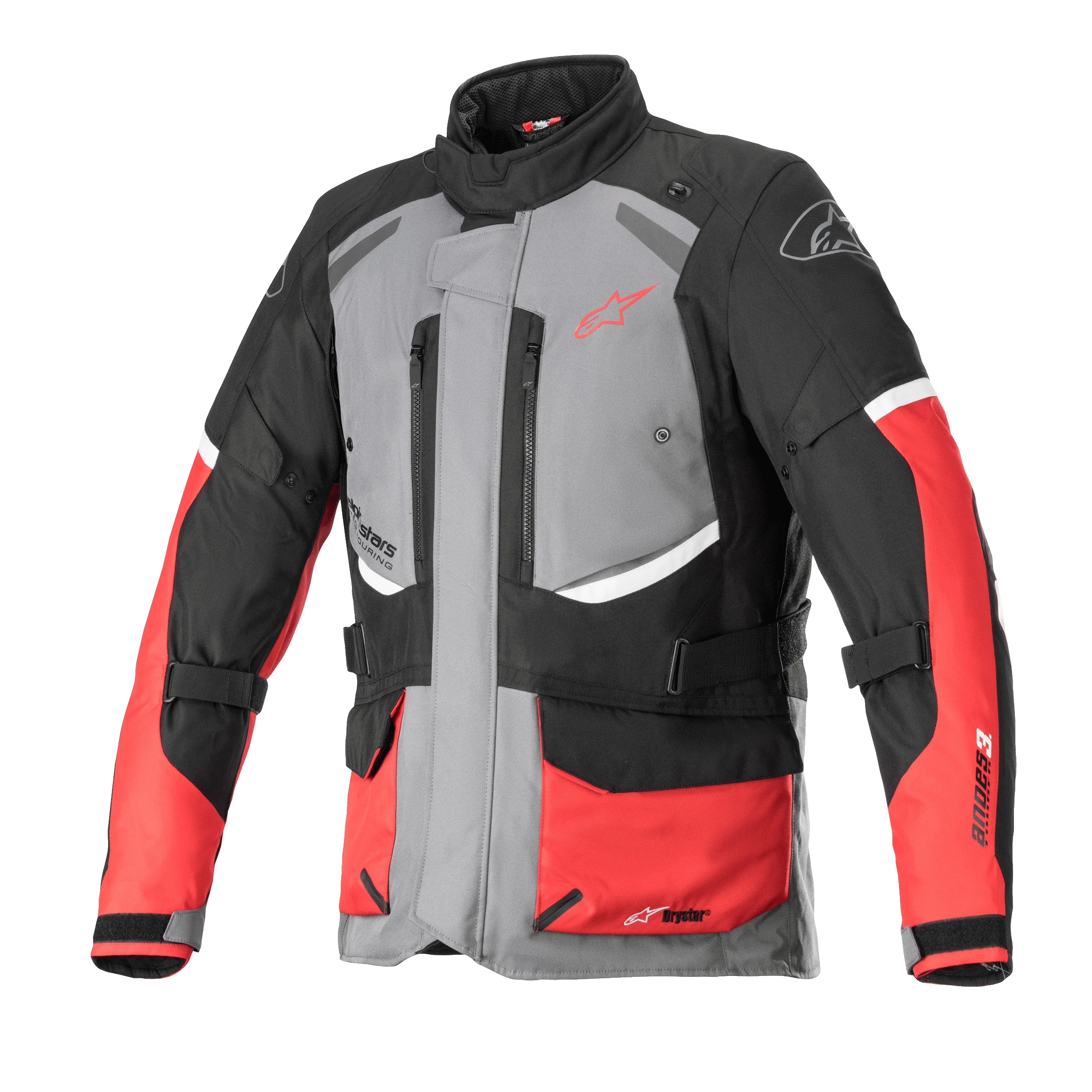 Alpinestars Andes V3 Drystar Dark Gray Black Bright Red