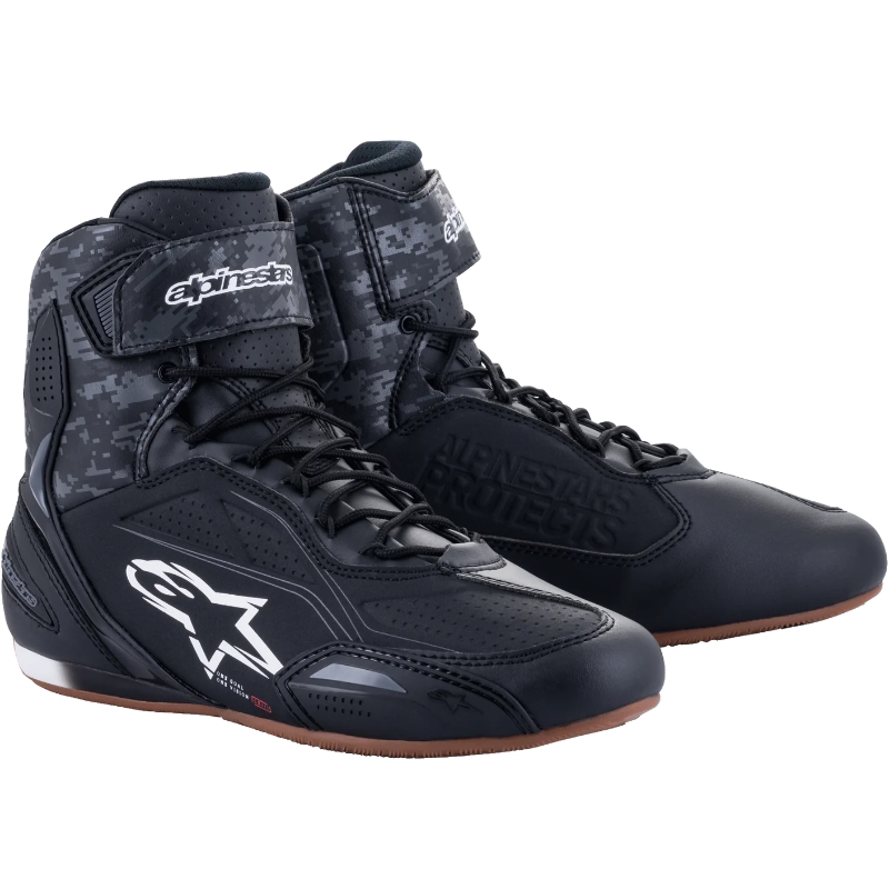 Alpinestars Faster-3 Shoes Black Dark Gray Gum