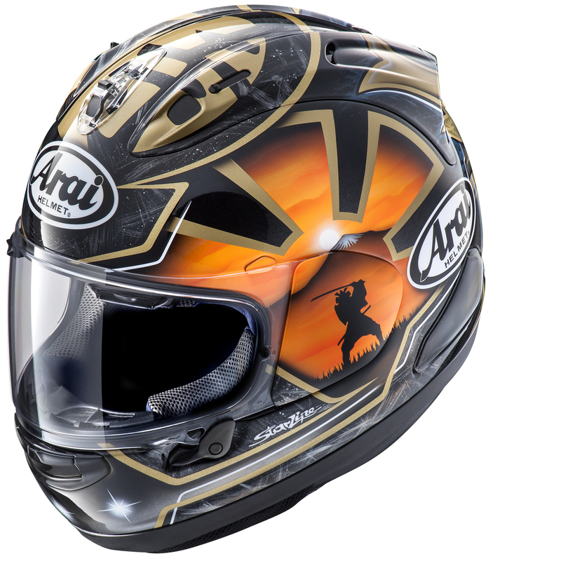 Arai RX-7V Evo Pedrosa Spirit Gold