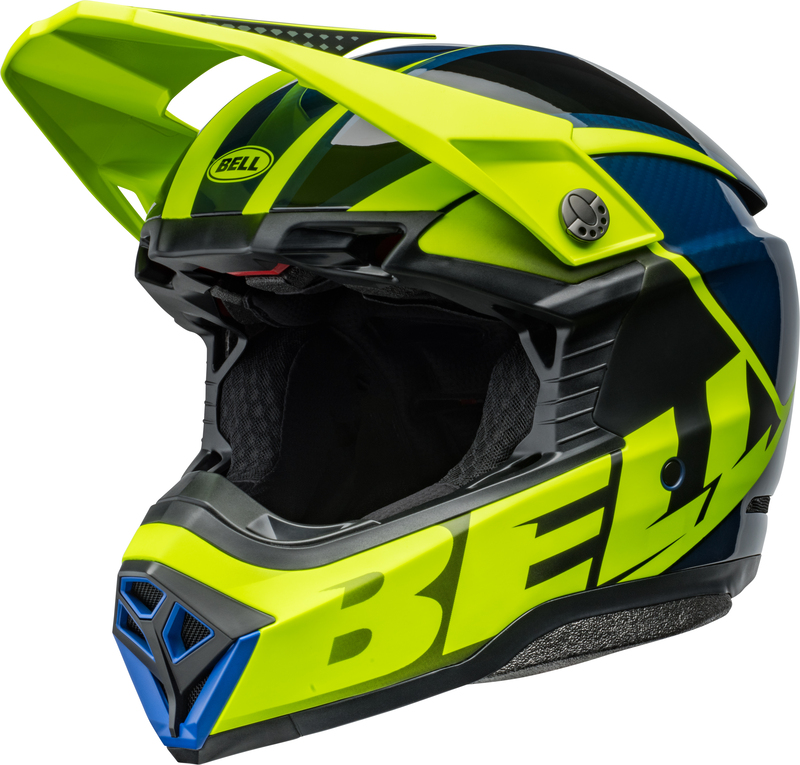 Bell Moto-10 Spherical Sliced Matte/Gloss Retina/Blue