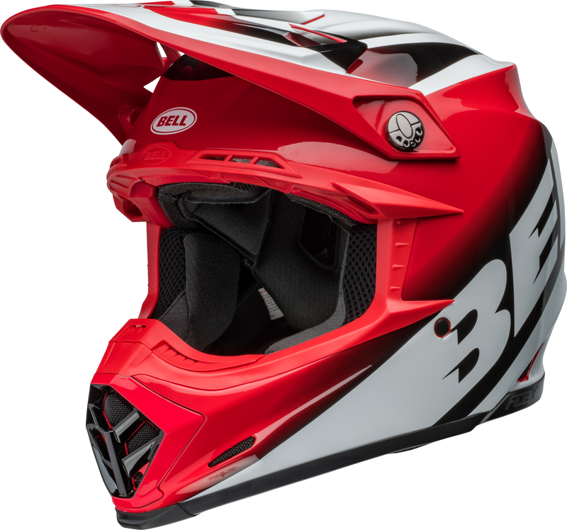 Bell Moto-9S Flex Rail Gloss Red White