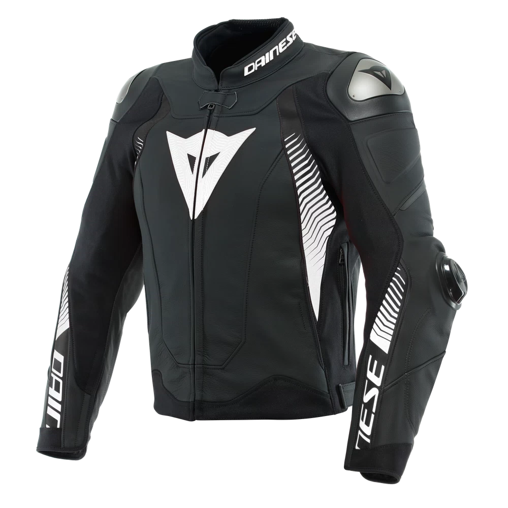 Dainese Super Speed 4 Leather Jacket black-matt/white