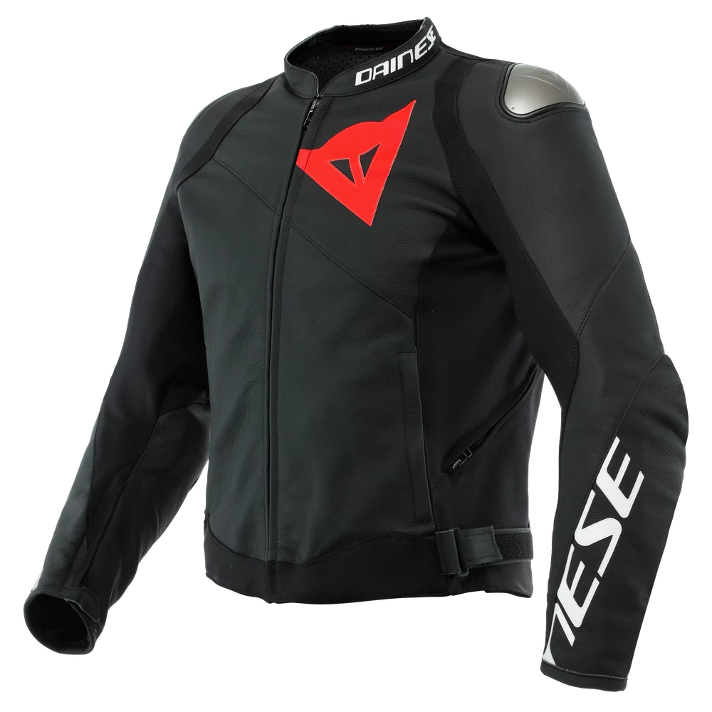 Dainese Sportiva Leather Jacket black-matt/black-matt/black-matt