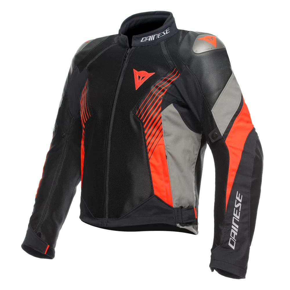 Dainese Super Rider 2 Absoluteshell™ Jacket black/dark-gull-gray/fluo-red